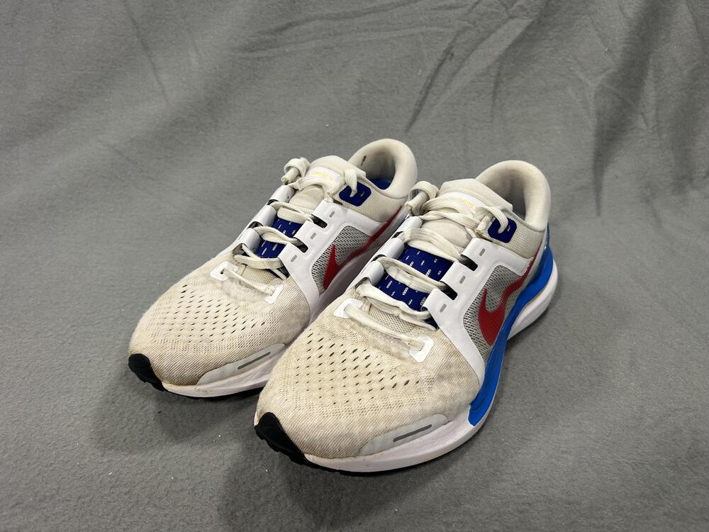 Nike Zoom Vomero 16 Shoes Mens Size 9 White Blue Red Road Running Cushioned